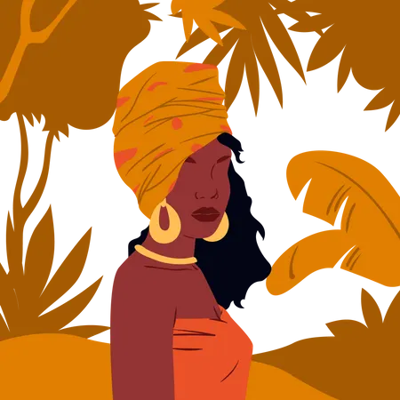 Pessoa africana  Ilustração