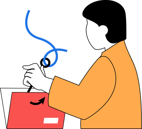 Phishing folder data  Illustration