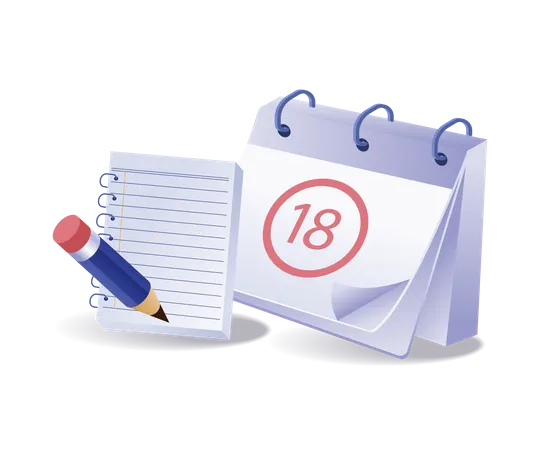 Calendrier du plan de développement des affaires  Illustration