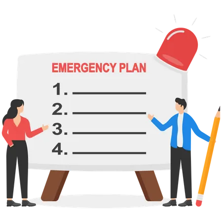 Plan de emergencia empresarial  Ilustración