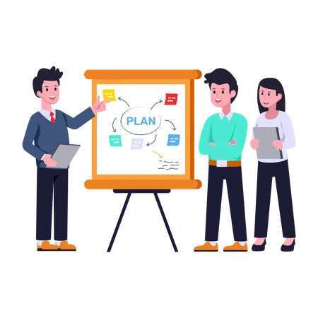 Planning d'affaires  Illustration