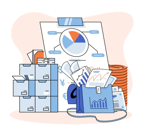 Portefeuille d'investissement  Illustration