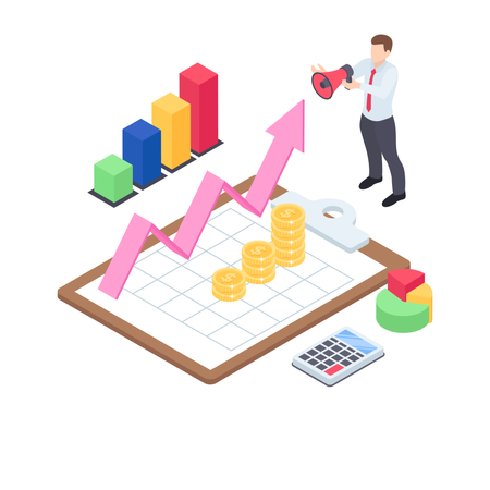 Promoção de Negócios  Ilustração