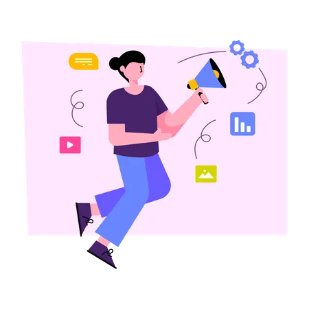 Promoção de Negócios  Ilustração