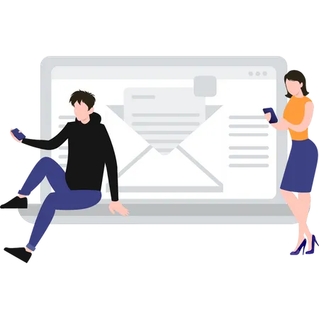 Promoção de negócios on-line  Ilustração