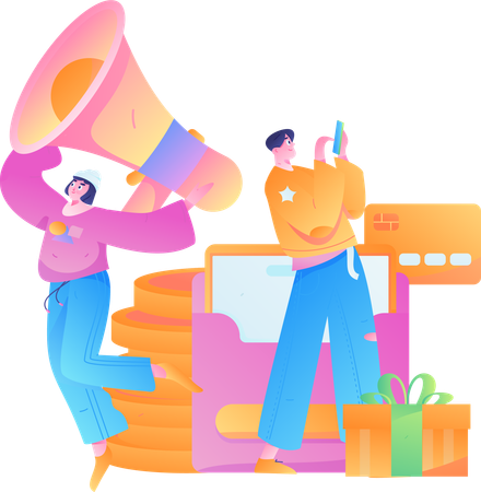 Promotion au détail  Illustration