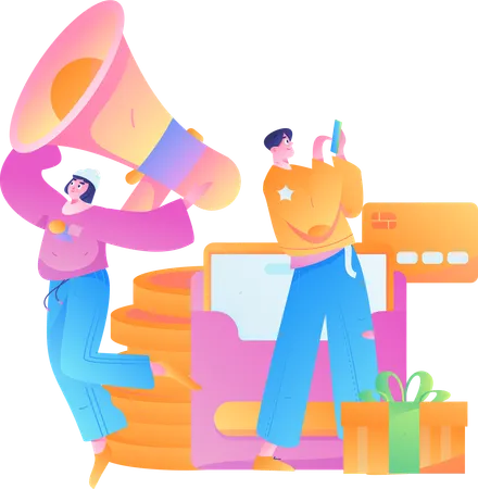 Promotion au détail  Illustration