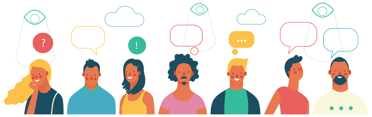 Public conversation  Illustration