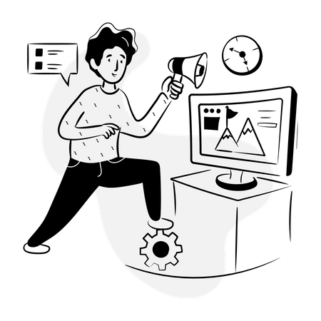 Publicité commerciale  Illustration