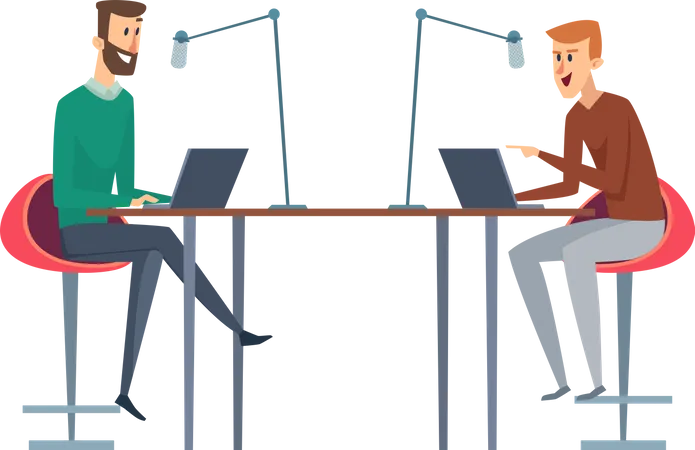 Radio-jockey  Illustration