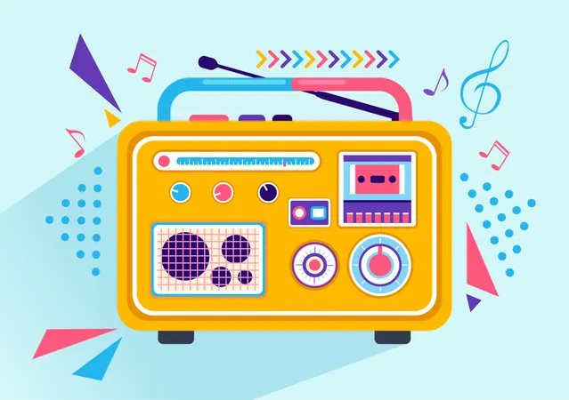 Radio Set  일러스트레이션