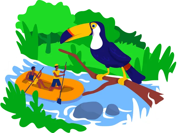 Rafting  Illustration