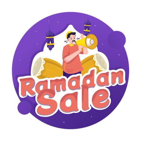 Ramadan sale promotion  Illustration