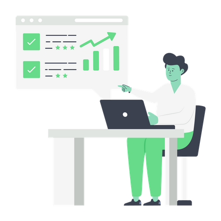 Clasificación de SEO  Ilustración