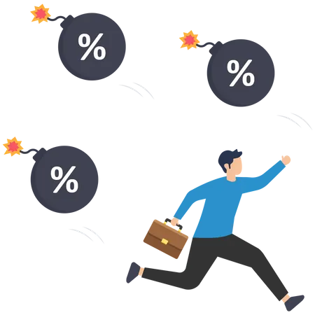 Recessão econômica  Ilustração
