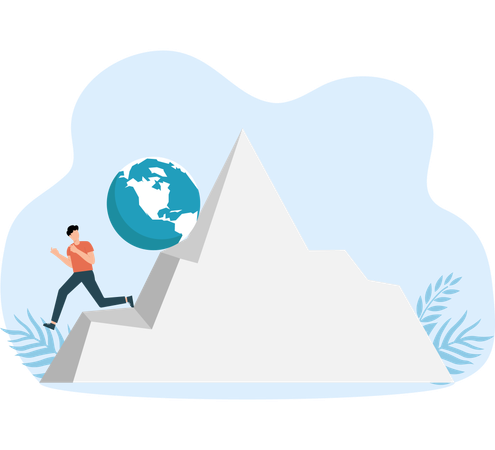 Recessão econômica mundial e crise financeira global  Ilustração