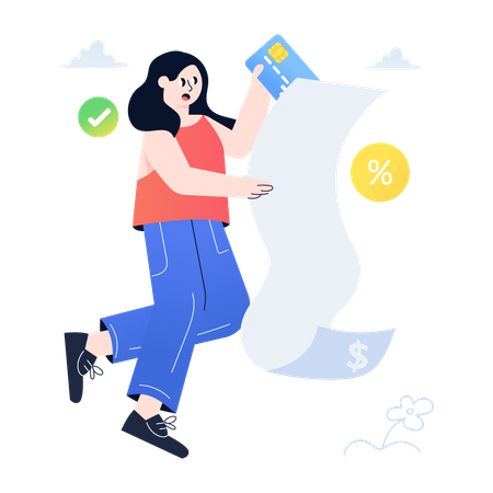 Recibo de pagamento  Ilustração