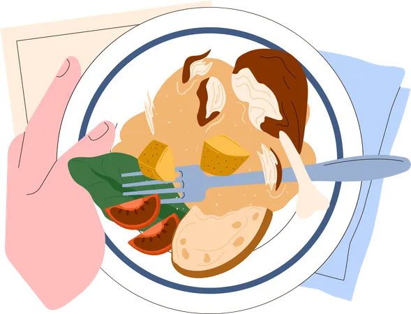 Repurpose nextovers to reduce food waste  Illustration