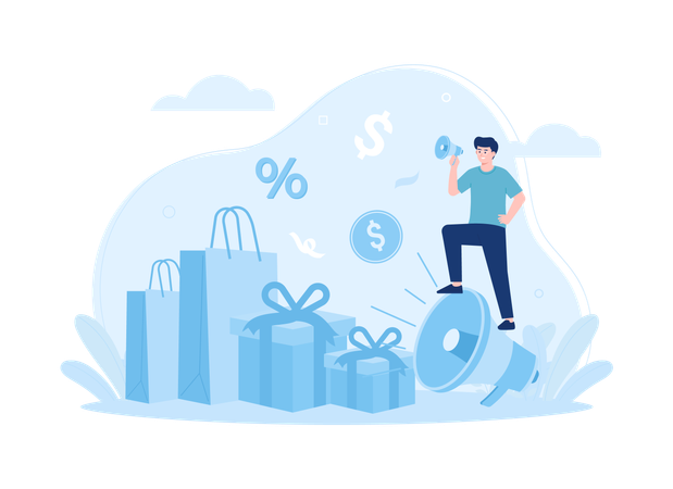 Retail giftaway  Illustration
