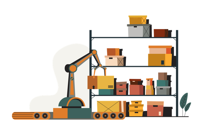 Robotic Warehouse  Illustration