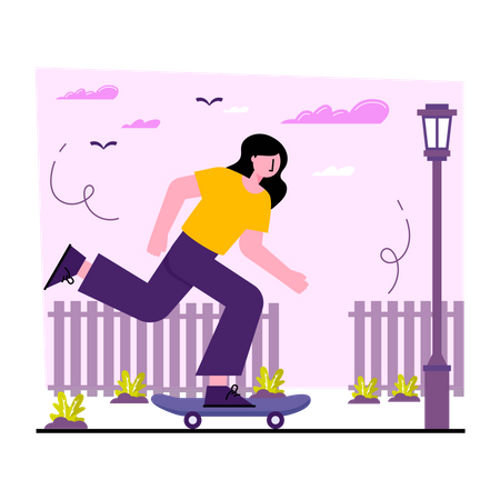 Roller Skater  일러스트레이션