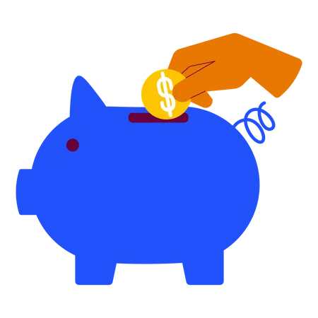 Saving Money  Illustration