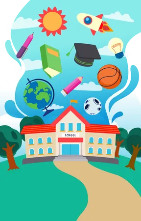 School  Illustration