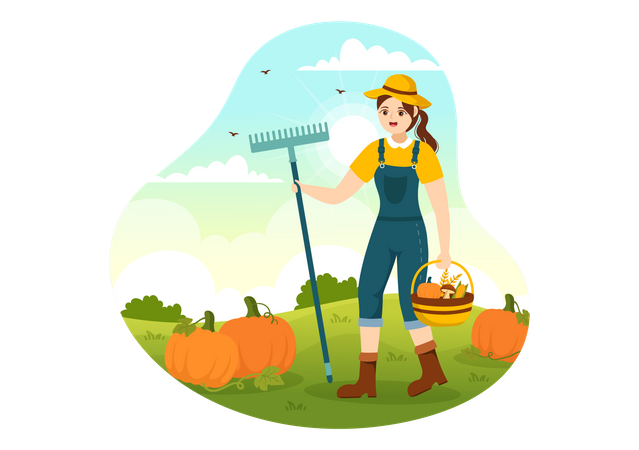 Season Of Pumpkins  Illustration