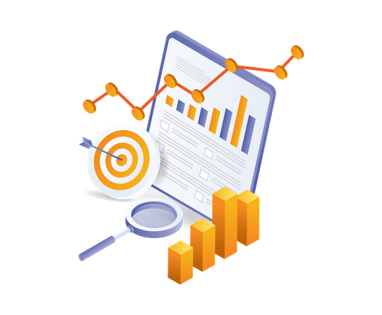SEO Report  Illustration