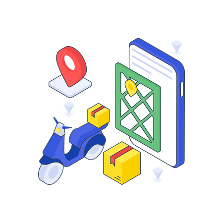 Servicios de entrega  Illustration