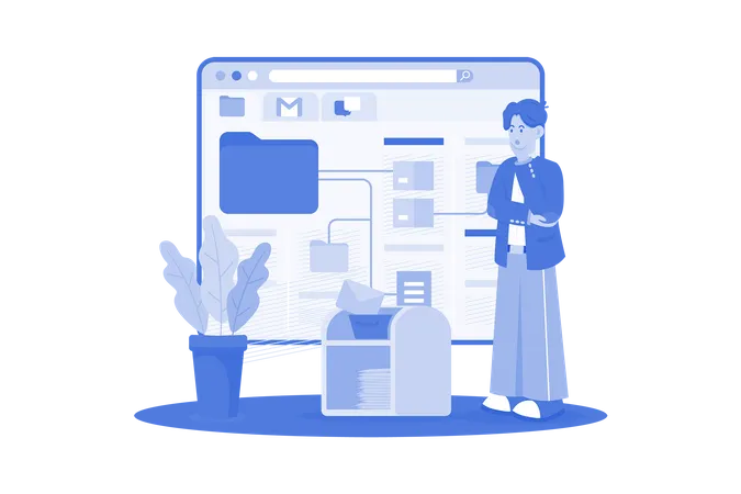 Serviço de e-mail permite gerenciamento de mensagens  Ilustração