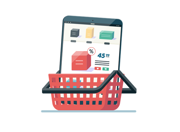 Shopping cart  Illustration