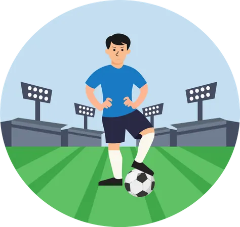 Soccer Player  Illustration