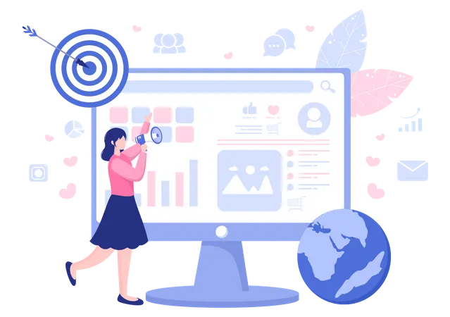 Social Media influencer  Illustration