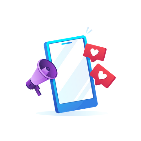 Social promotion  Illustration