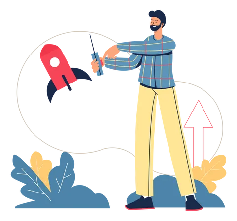Inicialização de negócios  Ilustração