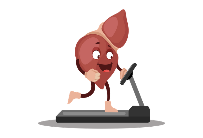 Stay fit for healthy liver  Illustration