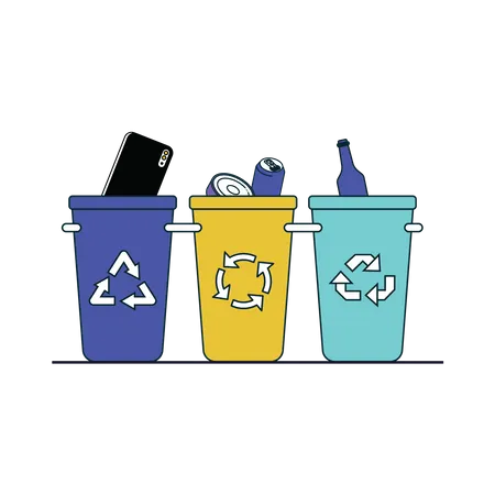 Sustainable waste management  イラスト