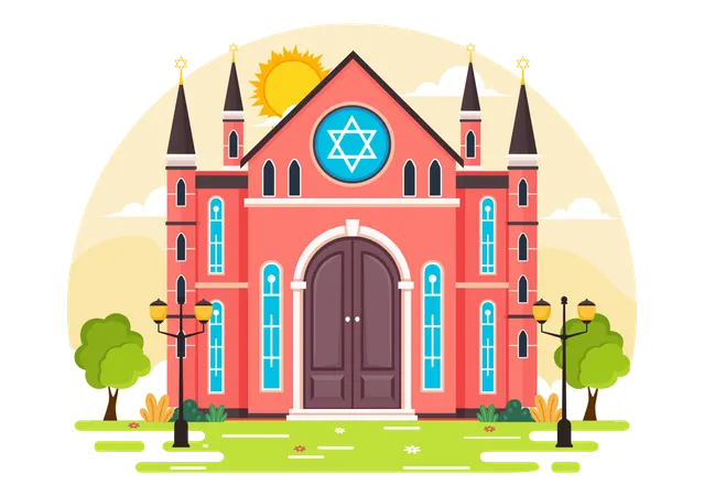Synagogue Building  Illustration