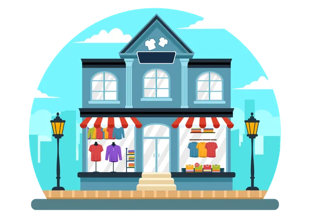 T-shirt Shop  Illustration