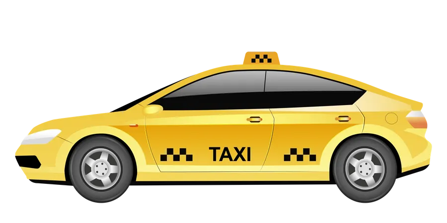 Taxiwagen  Illustration