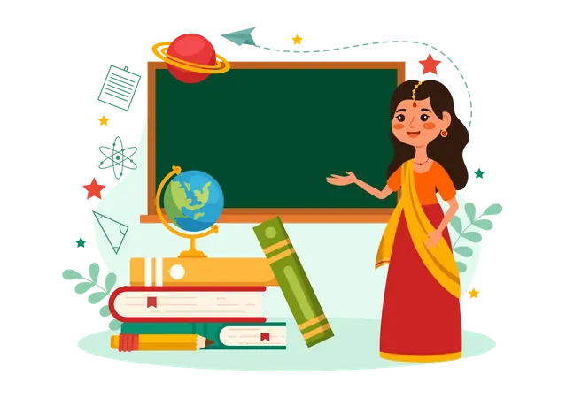 Teacher Day in India  Illustration