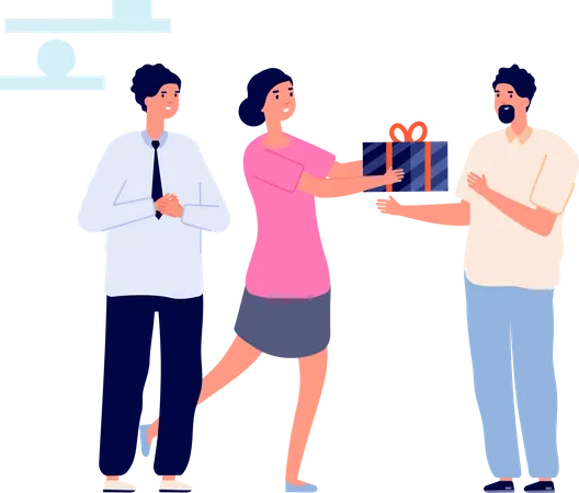 Thankful business people  Illustration