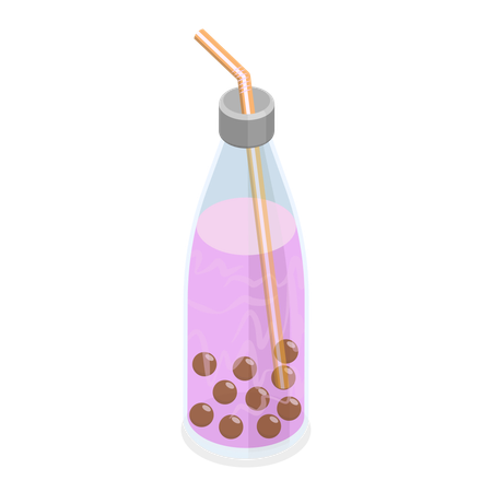 Thé aux bulles  Illustration