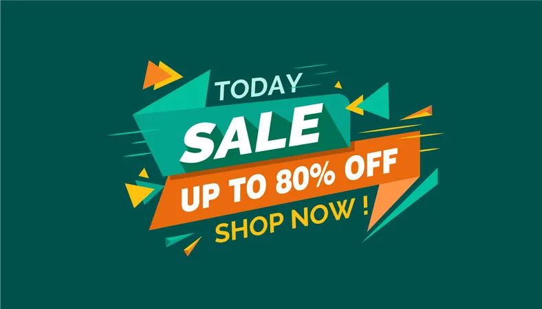 80% 할인 세일  일러스트레이션