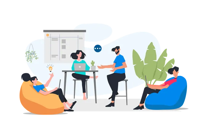 Trabajo en equipo  Ilustración