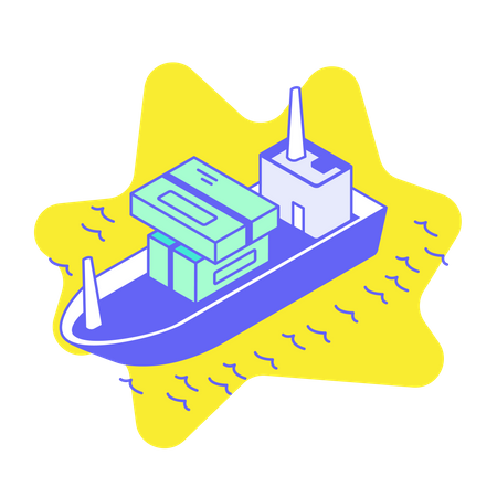 El transporte marítimo  Ilustración