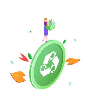 Tri des déchets  Illustration