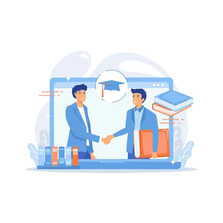 Professor on-line  Ilustração