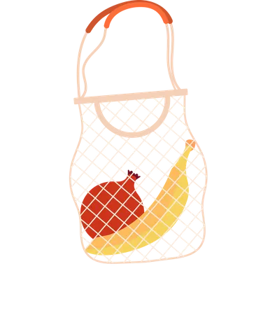 Umweltfreundliche Textiltasche  Illustration